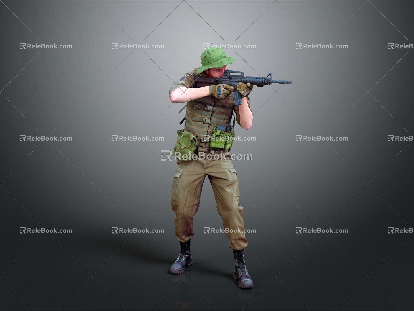 Modern Military Warrior Special Forces Samurai 3d model