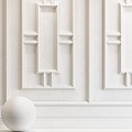 Vintage other decorative plaster molding concrete wall 3d model