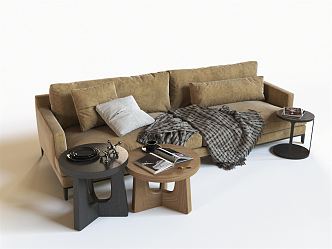 Nordic Double Sofa 3d model