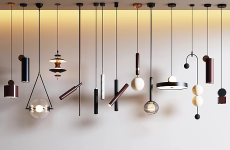 Modern Chandelier Combination Cream Wind Chandelier Bedroom Chandelier Small Chandelier Dining Room Chandelier 3d model