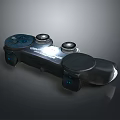 Black PC Gaming Controller with Illuminated Buttons and Ergonomic Joysticks for Enhanced Gaming Experience