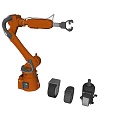 Modern mechanical arm hardware 3d model