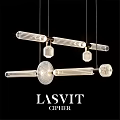 Elegant Modern Pendant Lights With Glass Shades And Striped Design By LASVIT