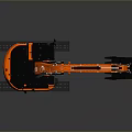 Orange Hyundai Functional Construction Vehicle With Crawler Tracks And Digging Bucket