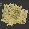 Decorative Ornament Set Natural White Crystal Cluster With Gray Mineral Inclusions For Home Decor