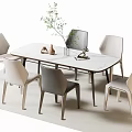 Dining Table and Chair Dining Chair 3d model
