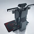 VR Gaming Experience Zone With Large Screen Stand And Interactive Floor Mats 3d model