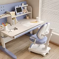 Modern Children's Learning Tables and Chairs Lifting Tables and Chairs Desks and Chairs Children's Desk and Chair Combination Learning Tables and Chairs 3d model