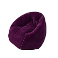 Vibrant Bean Bag Chair in Purple Teal Orange Red Colors