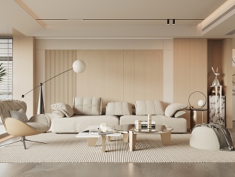 modern living room 3d model