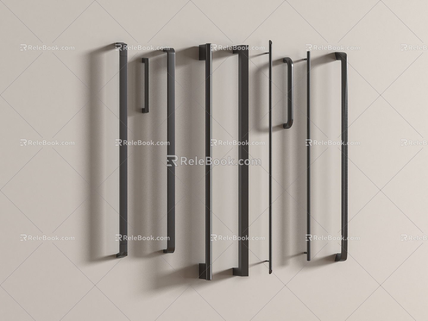 Modern Handle Door Handle 3d model