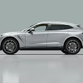 Silver Luxury SUV With Sleek Exterior Chrome Grille Alloy Wheels And Tinted Windows