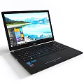 Acer Laptop Featuring Scenic Desktop Display And Black Keyboard Design