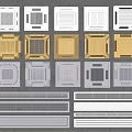 Various Types of Air Conditioner Vents with Different Designs and Color Options