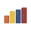 Colorful Vintage Refrigerators Orange Yellow Blue Red Kitchen Appliances