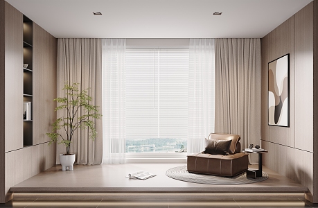 Modern Curtains 3d model