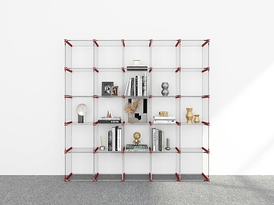 Modern Bookshelf Ornaments Storage Rack Display Rack Decorative Shelf Bookshelf model