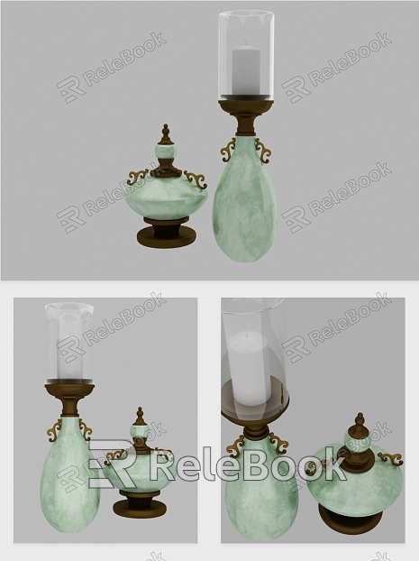 Modern Candlestick Accessories Ornaments Decorative Objects model