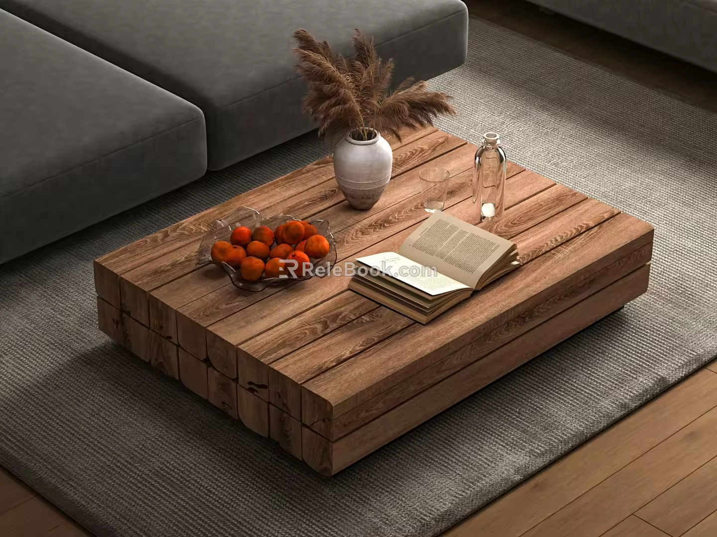 The ancient tea table 3d model