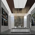 Modern Sales Office Interior With Large Windows Mountain Views Modern Lighting And Comfortable Seating