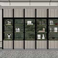 Elegant Modern Bookcase Interior Design With Multiple Shelves Books And Sculptures