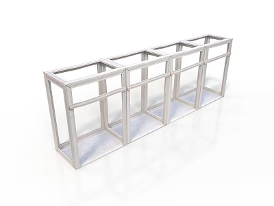 Industrial Equipment Metal Frame Structure With Multiple Compartments And Sturdy Design For Industrial Applications 3d model
