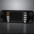 Electronic Control Panel Device With Digital Screen Function Buttons And Side Knobs 3d model