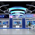 China Telecom Tianyi Cloud Exhibition Booth With Digital Screens And Modern Design