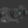 Professional Electronic Device With Multi Lens Sensors And Control Knobs