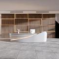Modern Front Desk Office Front Desk Company Front Desk Cashier Desk Bar Desk Simple Front Desk 3d model