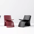 Modern Leisure Chairs in Multiple Colors with Sleek Design and Comfortable Structure 3d model