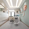 Modern Hospital Outpatient Clinic Interior With Medical Equipment Office And Natural Light