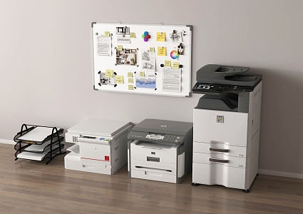 Modern Printers 3d model