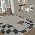 Modern Square Carpet 3d model