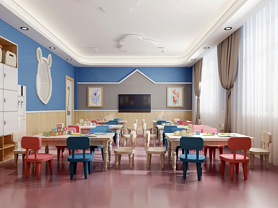 Modern Kindergarten Classroom model