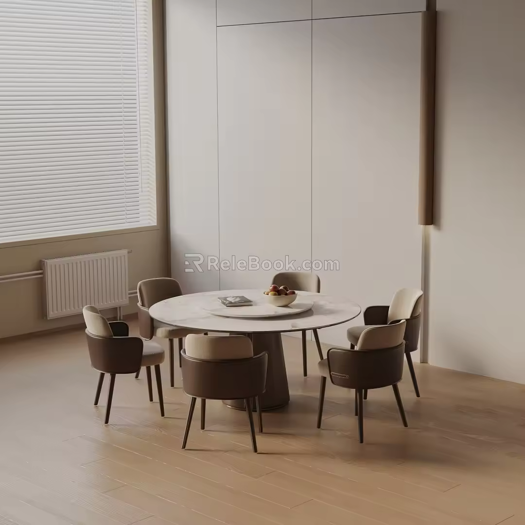 Modern table combination 3d model