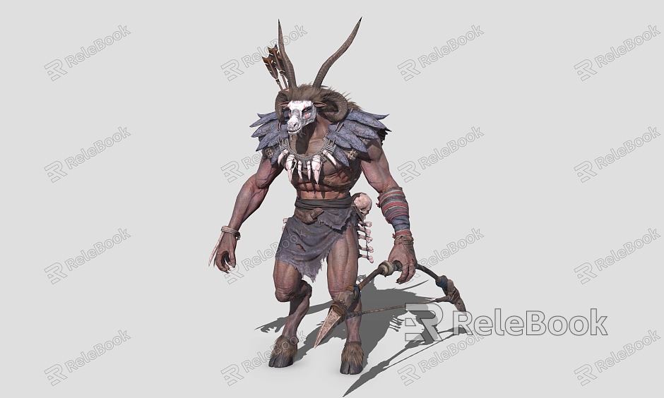 Demon Man Sheep's Foot Man Sheep's Head Man Archer model