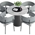 Dining Table and Chair Combination Casual Table and Chair Combination 3d model