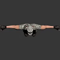 Man in Camouflage Military Uniform with Cap Knee Pads Boots and Arms Outstretched