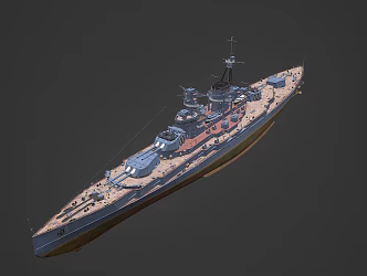 Warship Peter the Great 3d model