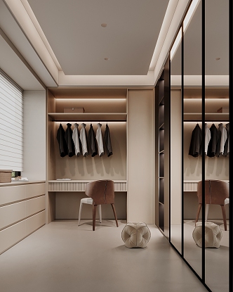 Style Cloakroom Wardrobe Cloakroom 3d model