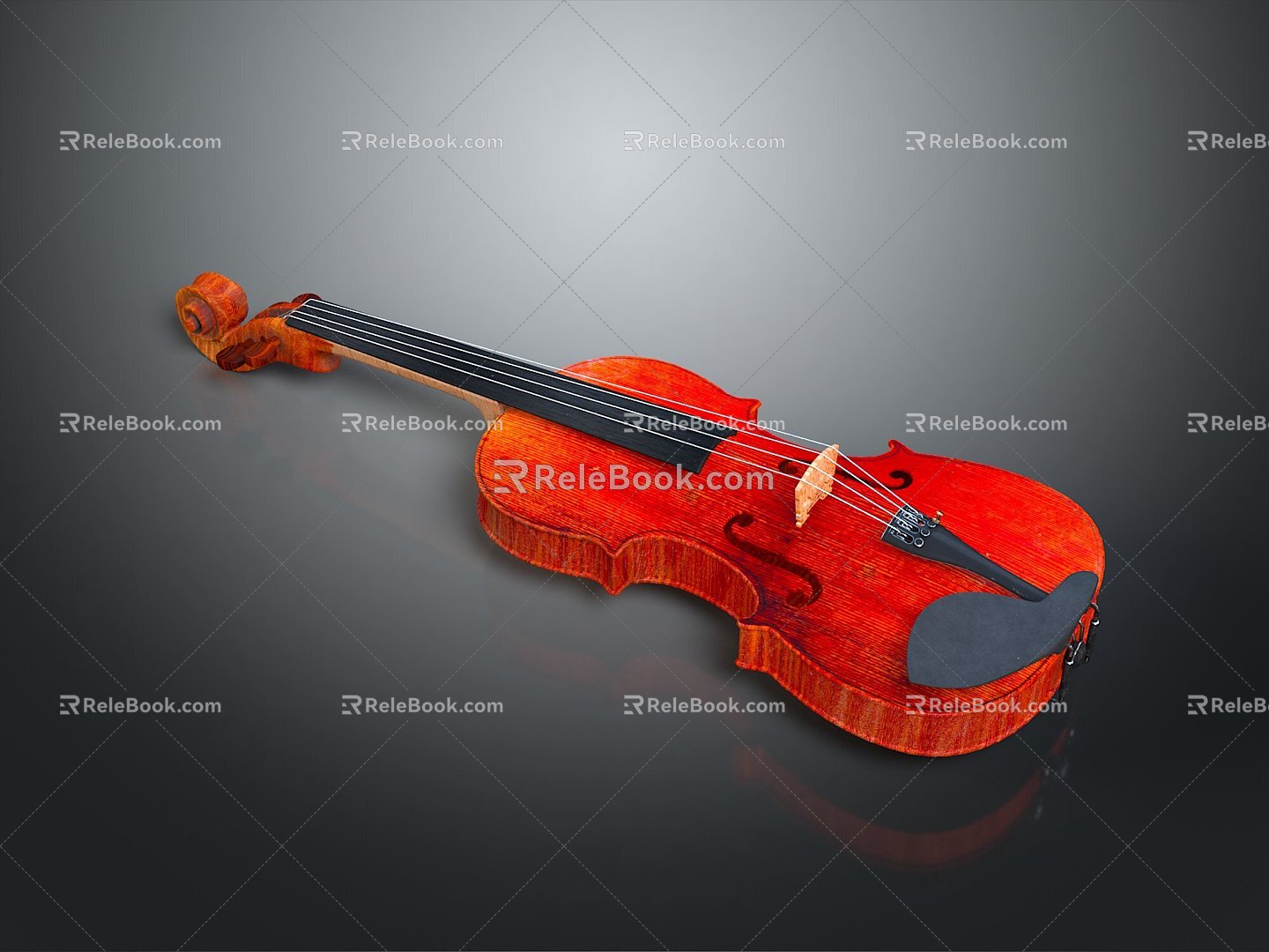 Violin Violin Cartoon Violin Animation Violin Instrument String Western Instrument 3d model