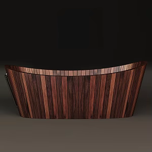 Wooden Barrel Bath Barrel Bath Barrel 3d model