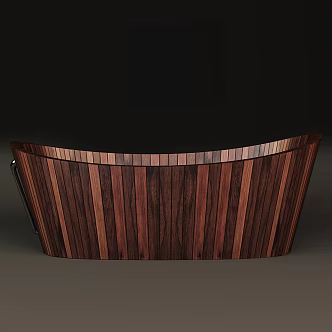 Wooden Barrel Bath Barrel Bath Barrel 3d model