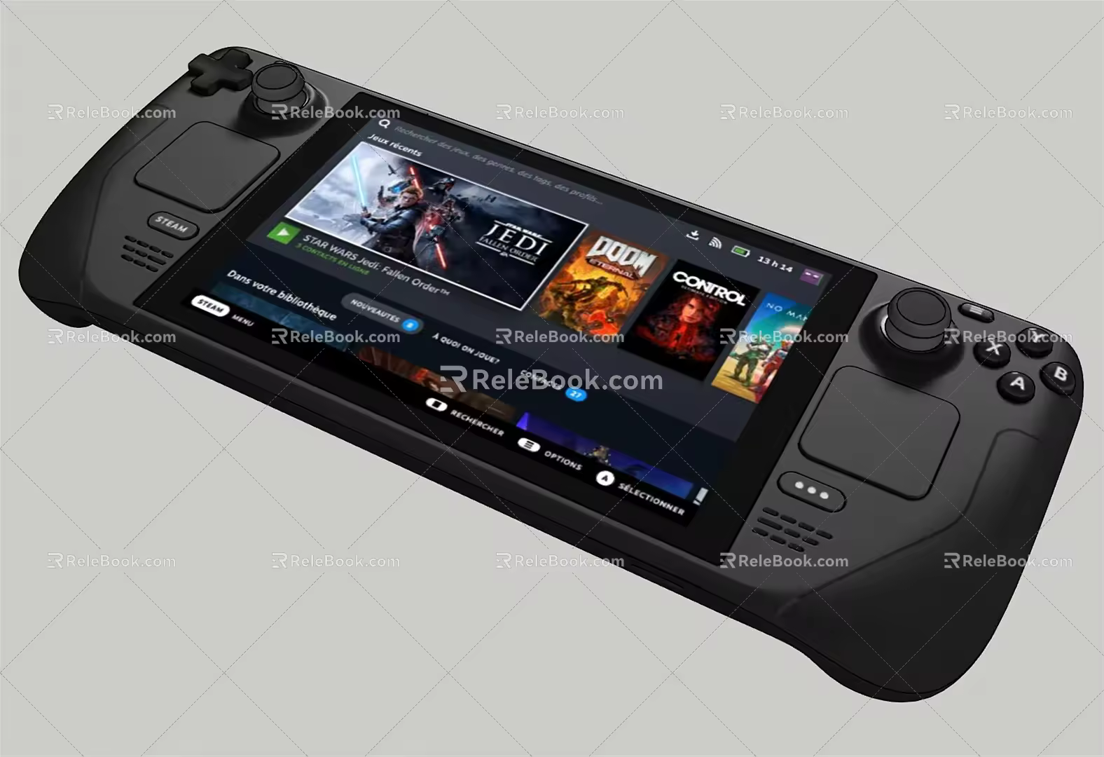 Modern game console 3d model