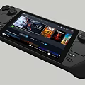 Modern game console 3d model