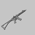 Tactical Assault Rifle With Modern Design Black Finish Rail System And Ergonomic Grip