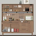 Nordic Sideboard Storage Cabinet Low Cabinet 3d model