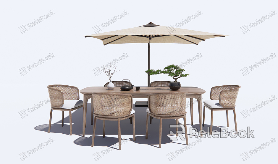 New Chinese Style Outdoor Table and Chair Outdoor Leisure Table and Chair model