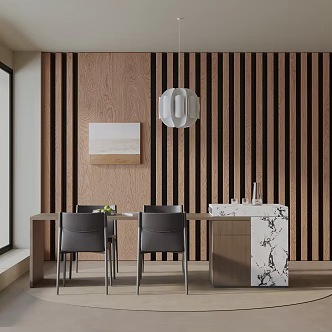 Modern dining table 3d model
